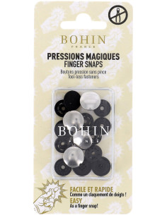 Botões de pressão mágicos sem alicate 14 mm - Acabamento em metal prateado