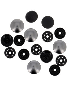 Botões de pressão mágicos sem alicate 14 mm - Acabamento em metal canhão de fuzil 2