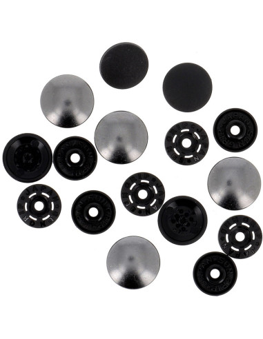 Botões de pressão mágicos sem alicate 14 mm - Acabamento em metal canhão de fuzil