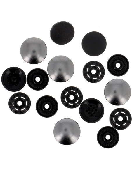 Botões de pressão mágicos sem alicate 14 mm - Acabamento em metal canhão de fuzil