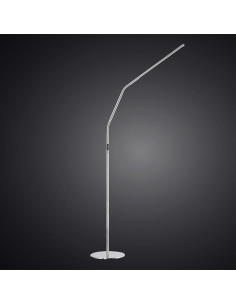 Lâmpada de pé Daylight Slimline 4 - Aço escovado