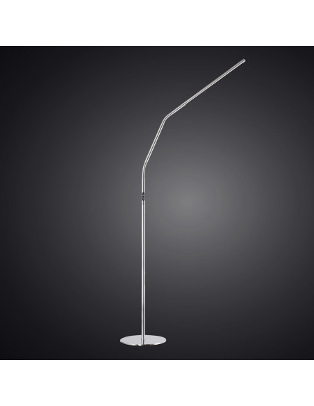 Lâmpada de pé Daylight Slimline 4 - Aço escovado