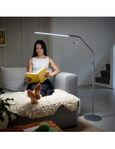 Lâmpada de pé Daylight Slimline 4 - Cinza gelo 2