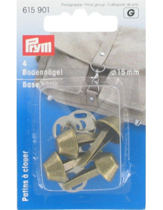 Conjunto de 4 pés para sacos 15 mm - Latão antigo