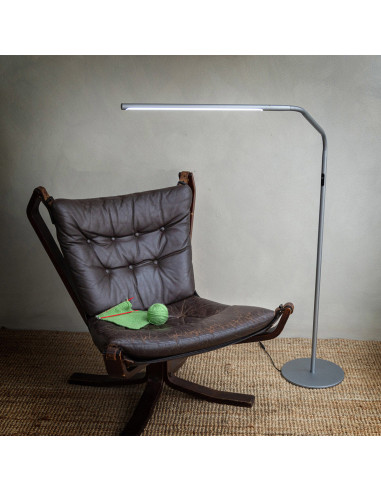 Lâmpada de pé Daylight Slimline 4 - Cinza gelo