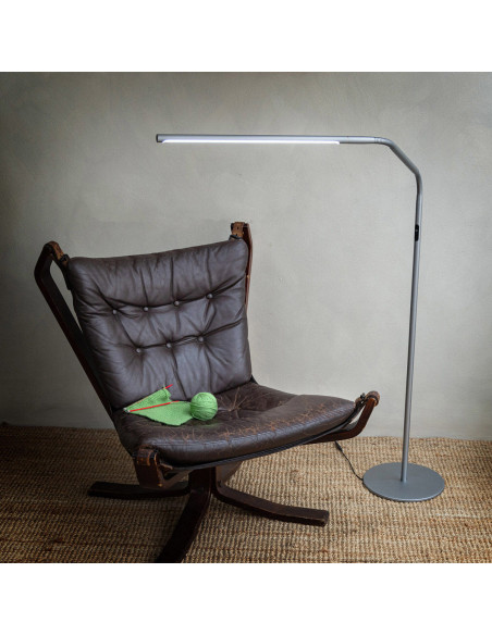 Lâmpada de pé Daylight Slimline 4 - Cinza gelo