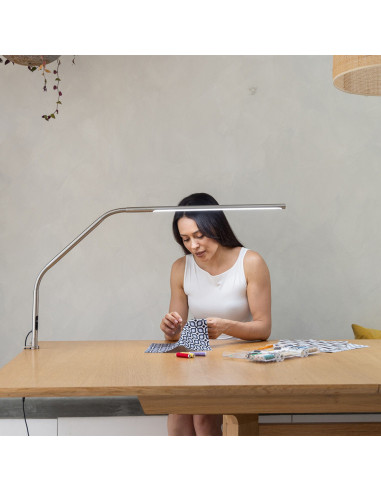 Lâmpada de mesa Daylight Design Slimline 4 - Aço escovado