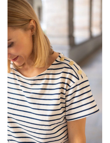 Padrão de camiseta listrada Côme - Joli Lab