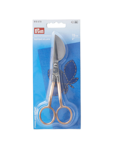 Tesoura para aplicações 15 cm - Ouro rosa