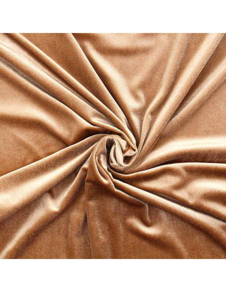 Tecido veludo stretch - Dourado escuro