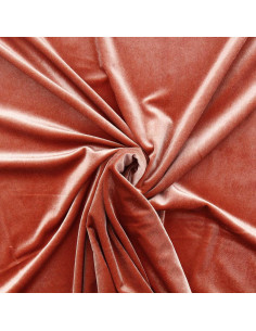 Tecido veludo stretch - Cobre