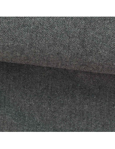 Tecido de lã tweed para casaco - Cinza médio