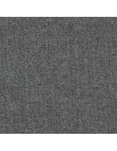Tecido de lã tweed para casaco - Cinza médio