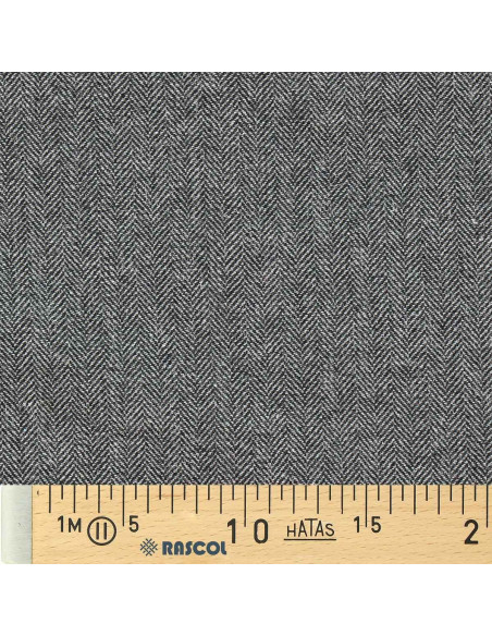 Tecido de lã tweed para casaco - Cinza claro
