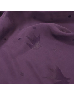 Tecido jacquard de viscose Streli Violeta - Églantine & Zoé