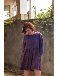 Tecido jacquard de viscose Streli Violeta - Églantine & Zoé 2