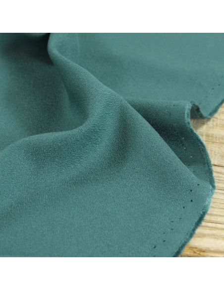 Tecido crepe de viscose Verde Eucalipto - Églantine & Zoé