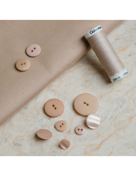 Tecido de algodão repelente à água Trench Sandy Sand - Atelier Brunette