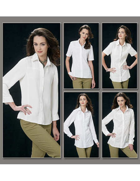 Molde de blusa - Vogue 8689