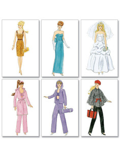 Molde de roupas para bonecas