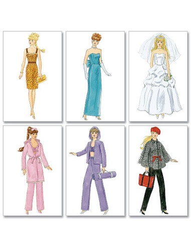 Molde de roupas para bonecas