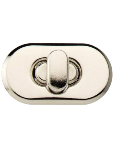Torniquete oval para sacos - Prata