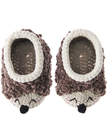 Kit de crochê Botinhas de Bebê - Ouriço