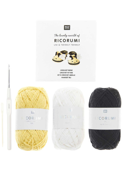 Kit de crochê Botinhas de Bebê - Abelha