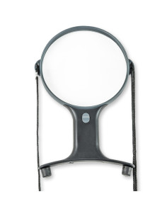 Lupa de mãos livres luminosa ajustável com cordão Magnishine Carson Optical