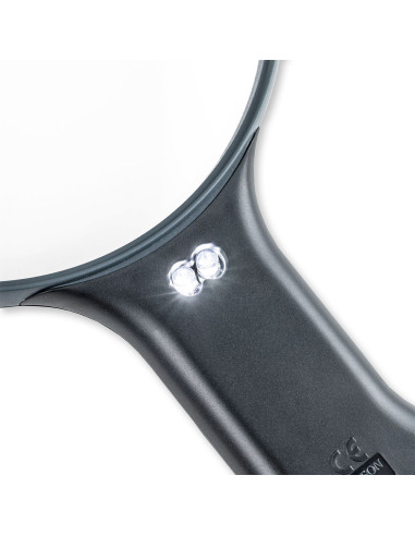Lupa de mãos livres luminosa ajustável com cordão Magnishine Carson Optical