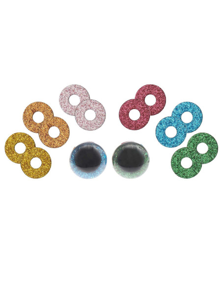 Olhos de segurança 6 cores Ricorumi 20 mm - 1 par