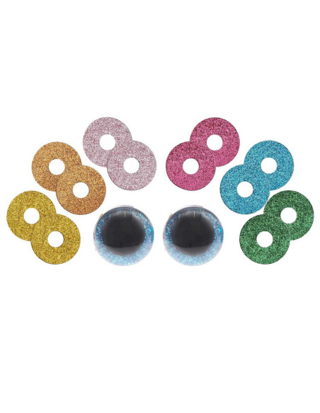 Olhos de segurança 6 cores Ricorumi 30 mm - 1 par