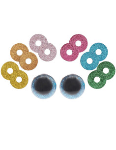 Olhos de segurança 6 cores Ricorumi 40 mm - 1 par
