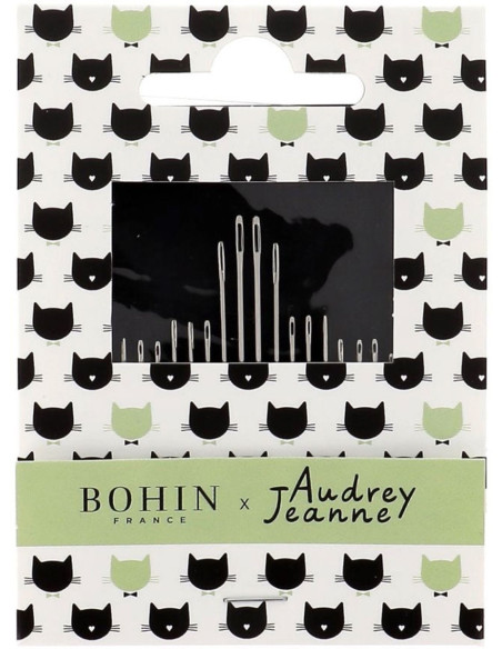 Estojo de 20 agulhas de costura e remendo Bohin x Audrey Jeanne