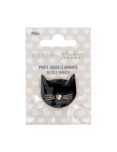 Porta-agulhas magnético Bohin - Gato preto 2