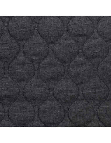 Tecido de algodão acolchoado wave - Denim chambray