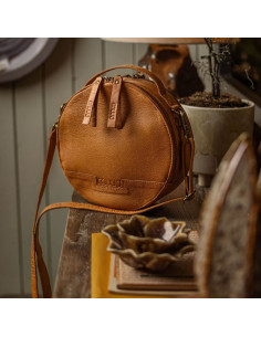 Bolsa de ombro redonda Muud Bella - Whisky