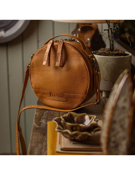 Bolsa de ombro redonda Muud Bella - Whisky