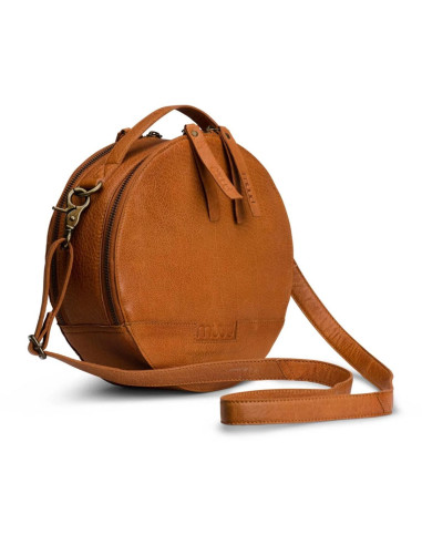 Bolsa de ombro redonda Muud Bella - Whisky