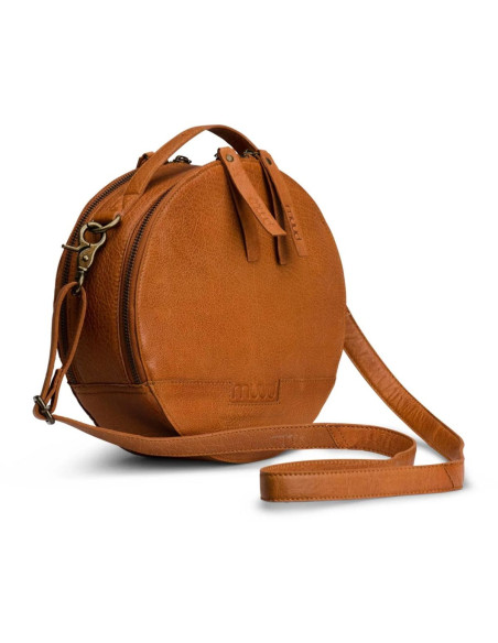 Bolsa de ombro redonda Muud Bella - Whisky