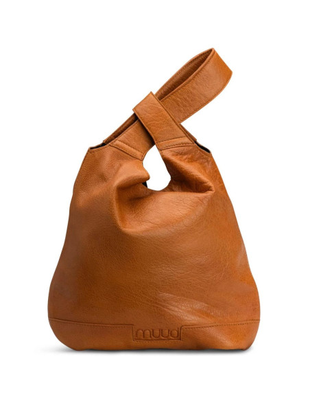 Bolsa shopper de couro Muud Dzana - Whisky