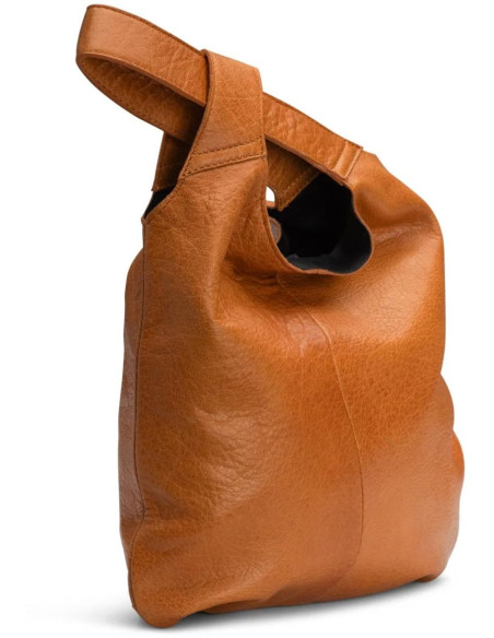 Bolsa shopper de couro Muud Dzana - Whisky