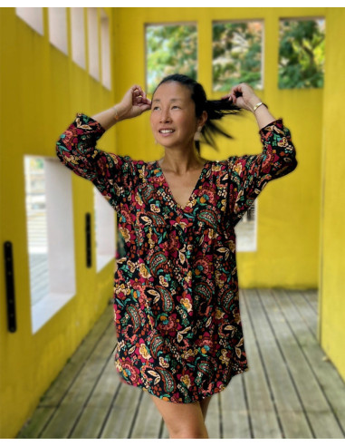 Tecido viscose flamê Bohemian - My Dress Made