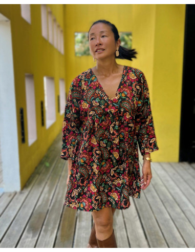 Tecido viscose flamê Bohemian - My Dress Made