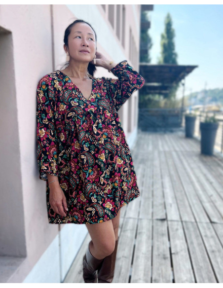Tecido viscose flamê Bohemian - My Dress Made