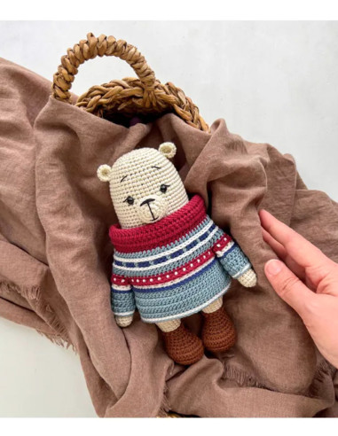 Livro de bonecas e amigurumis de Natal nórdico em crochê