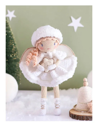 Livro de bonecas e amigurumis de Natal nórdico em crochê