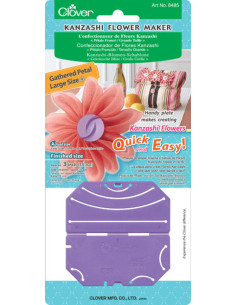 Fabricante de flores Kanzashi - Pétala franzida L