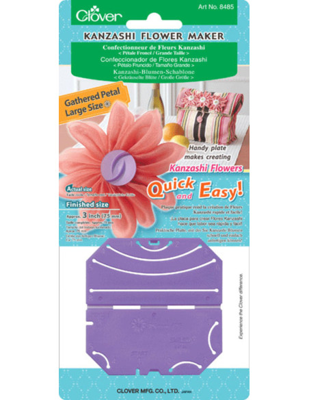 Fabricante de flores Kanzashi - Pétala franzida L