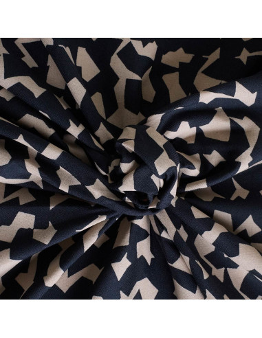 Tecido viscose Ekko Deep Charcoal - Atelier Brunette